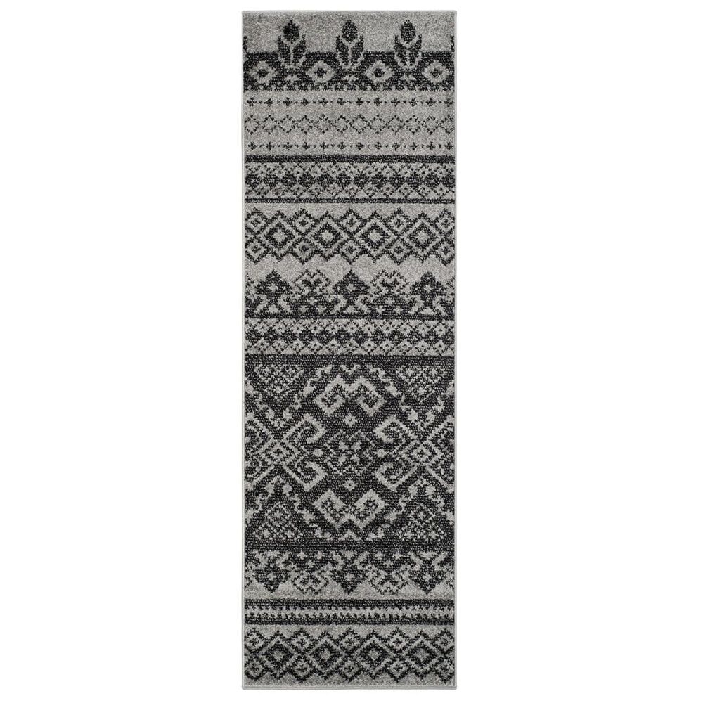Safavieh Adirondack ADR107A-212 2"6" x 12" Silver/Black Runner, , large
