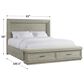 Riverside Furniture Cascade Queen Illuminated Upholstered Storage Bed in Dovetail, , large
