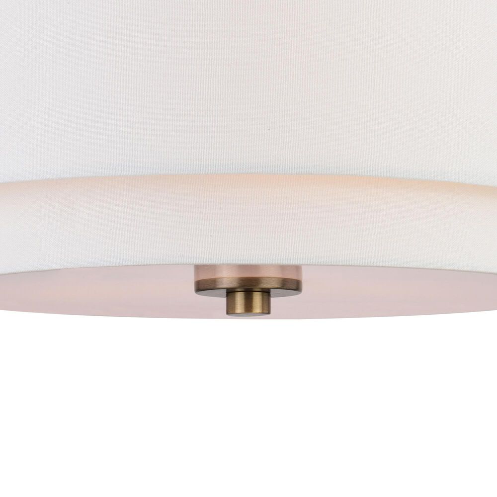 Vaxcel Burnaby 3-Light Semi-Flush Mount in Matte Brass, , large