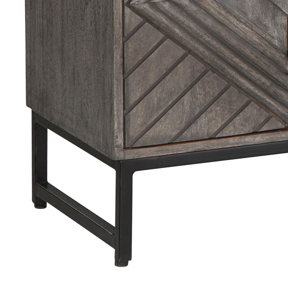 Ashley Treybrook Accent Cabinet in Distressed Gray and Black, , large