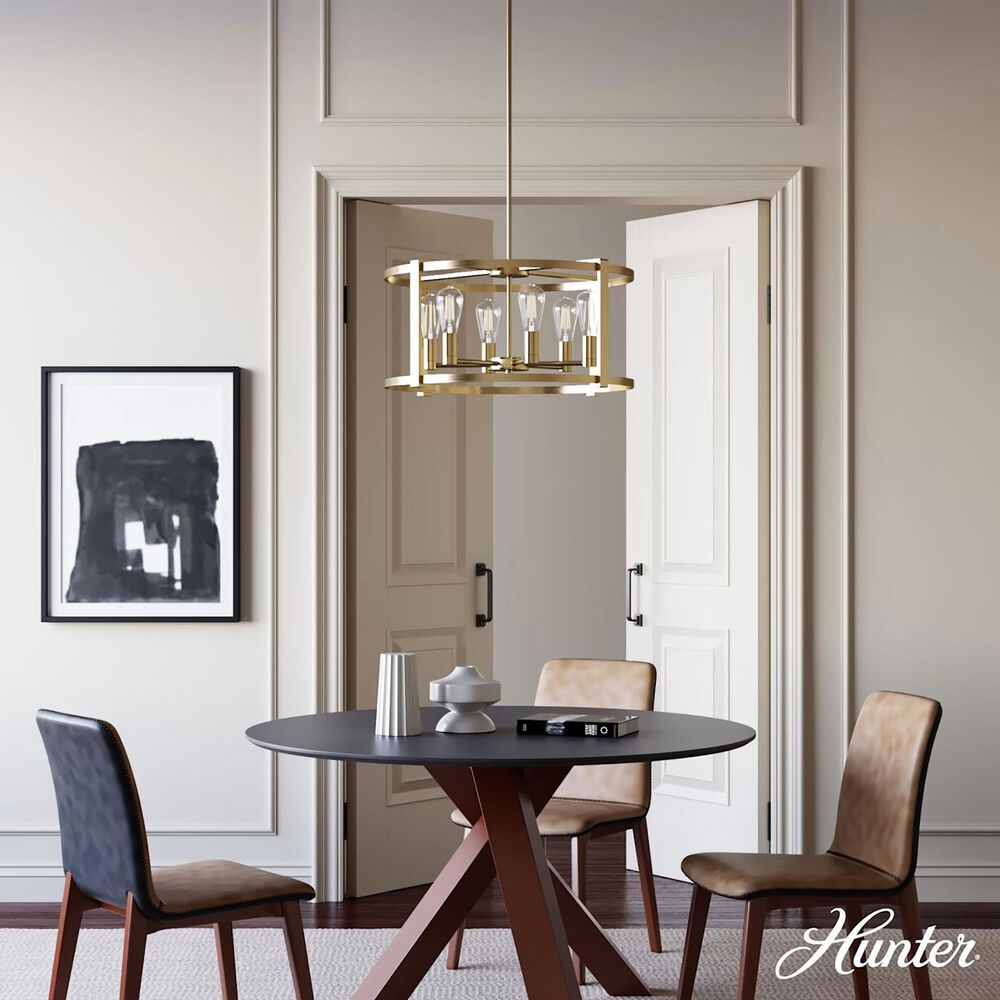 Hunter Astwood 6-Light Chandelier in Alturas Gold, , large