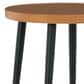 Ashley Horizon Hall Patio Round End Table in Brown and Black, , large