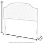 Richlands Furniture Lila Queen Headboard in Dove Gray, , large
