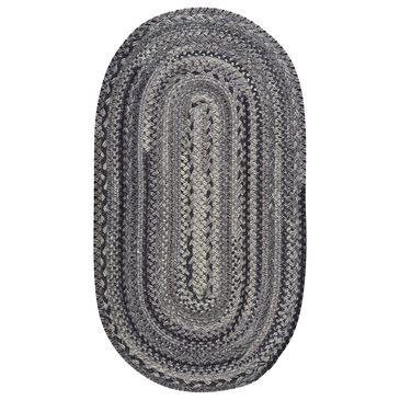Capel Bayview 0036-345 11"4" x 14"4" Oval Metal Area Rug, , large
