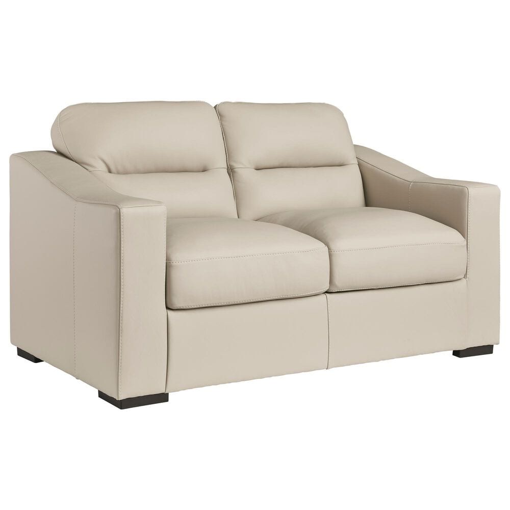Ashley Treasure Trove Stationary Sofa and Loveseat Set in Almond, , large