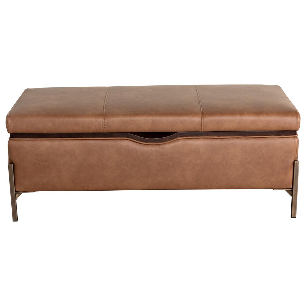 Interlochen Storage Ottoman in Copley Brown, , large