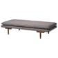 Baxton Studio Marit Twin Daybed with Grey Upholstered in Walnut, , large