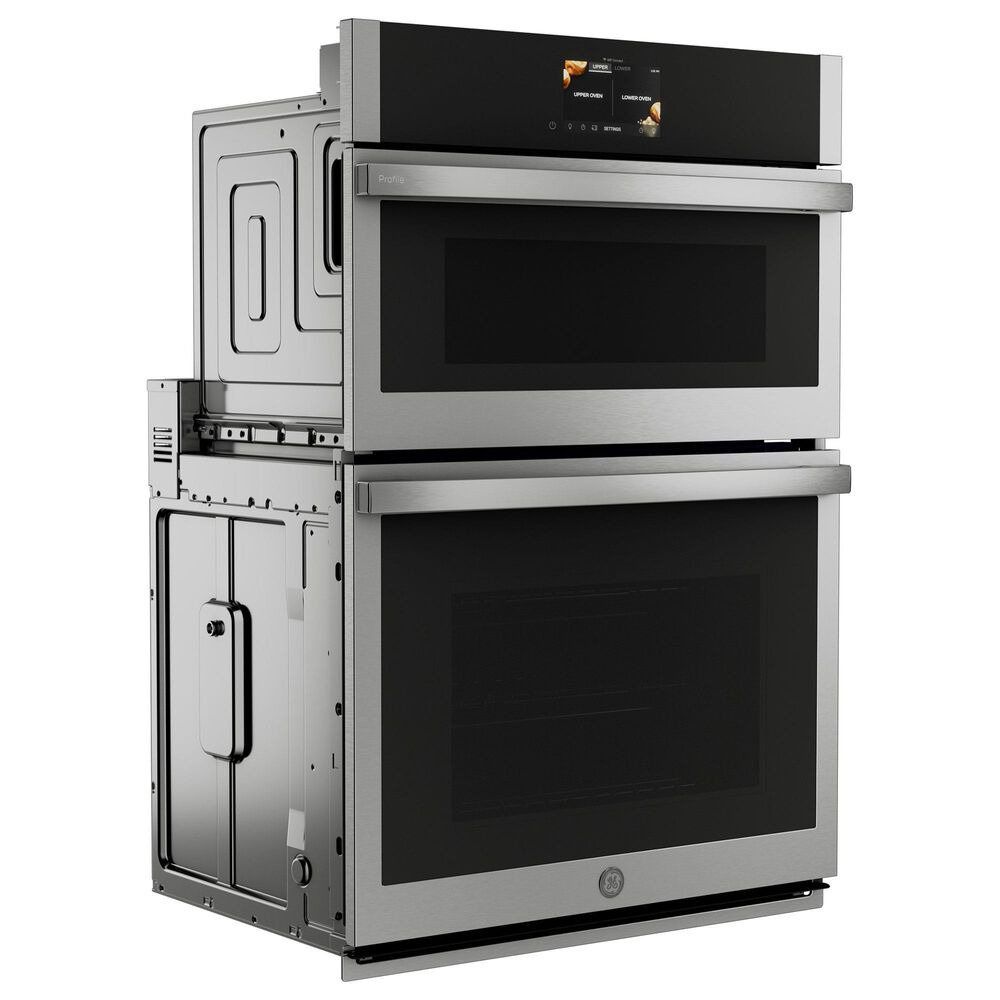 GE Profile 30&quot; Double Electric Wall Oven with Convection in Stainless Steel, , large