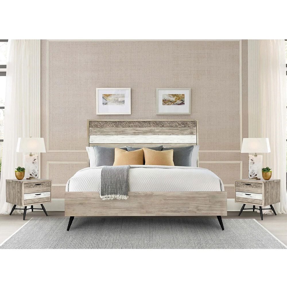 Blue River Bridges 3-Piece King Bed Set in Natural and Gray, , large
