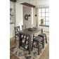 Signature Design by Ashley Caitbrook 5-Piece Counter Height Dining Table Set in Antiqued Gray Wash, , large