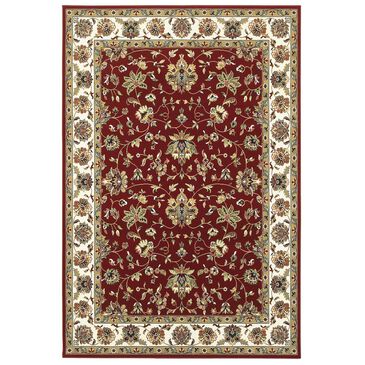 Oriental Weavers Kashan 4929R 9"10" x 12"10" Red Area Rug, , large