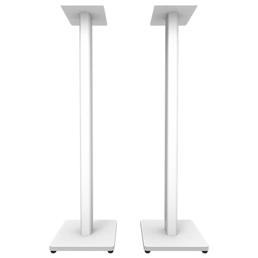 Kanto 34" Universal Bookshelf Speaker Floor Stand in Matte White (Set of 2), , large