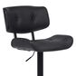 Blue River Brooklyn Adjustable Swivel Bar Stool in Black, , large