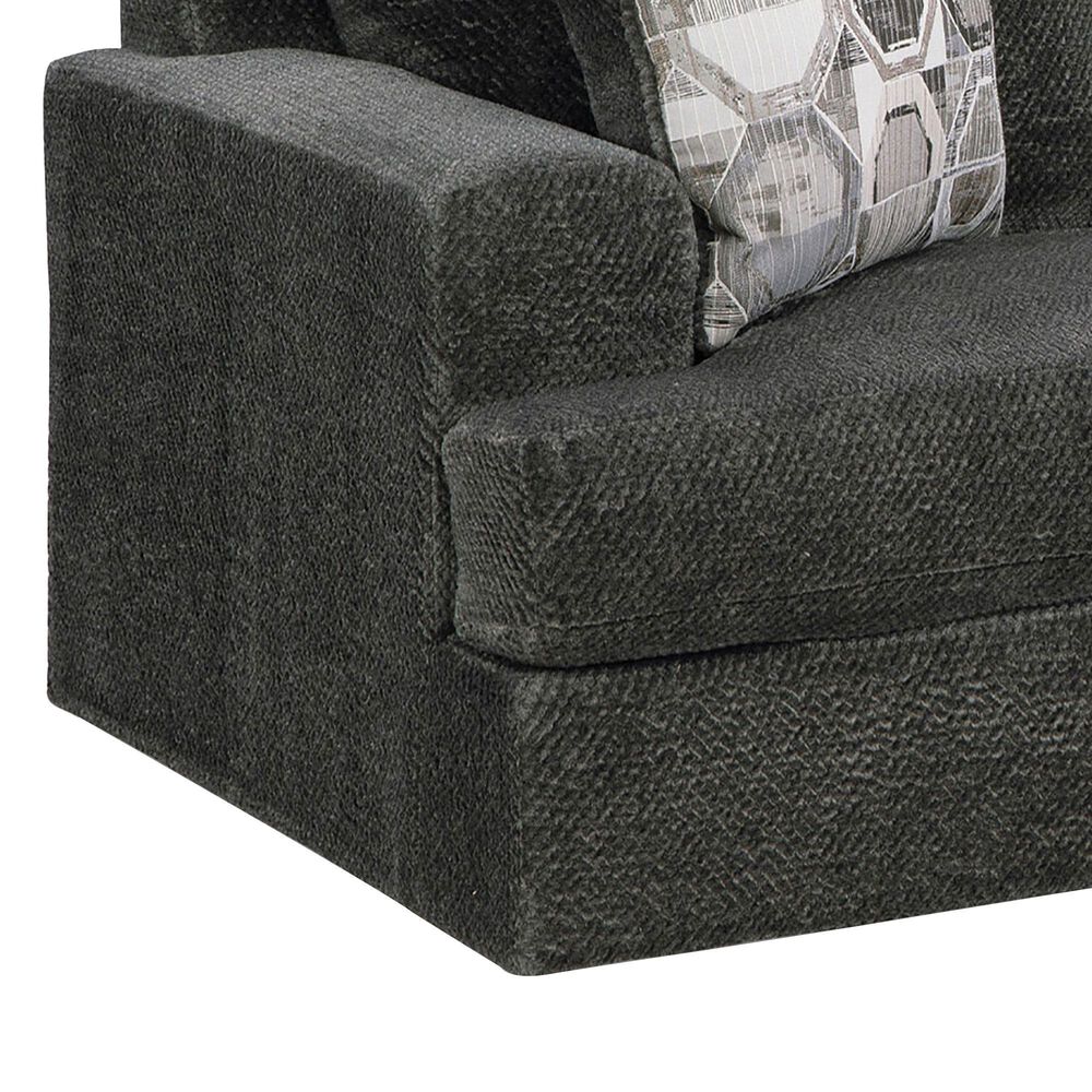 Ashley Karinne Stationary Loveseat in Smoke, , large