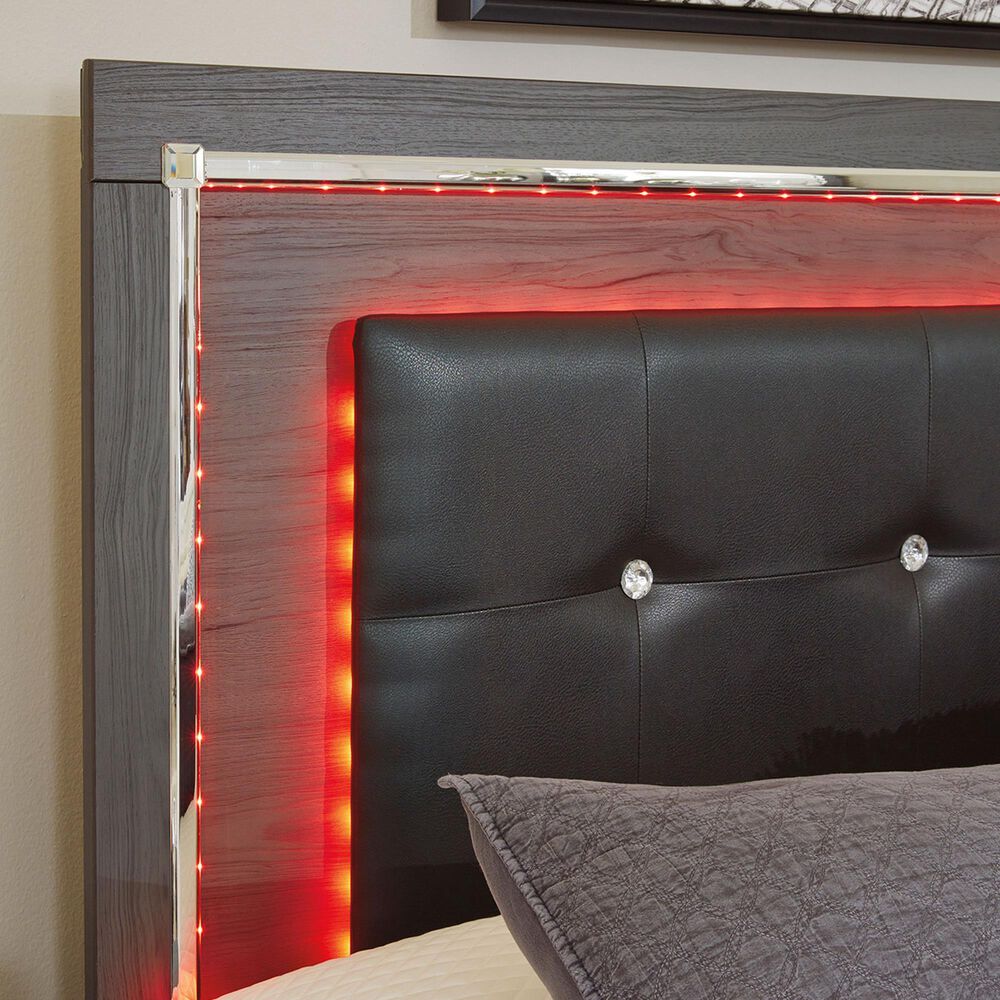 Ashley Lodanna 4-Piece King Bedroom Set in Gray, , large