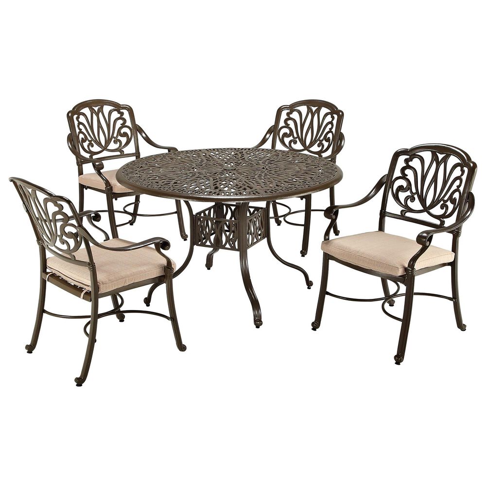 Homestyles Capri 5-Piece 48 in Dining Set in Taupe, , large