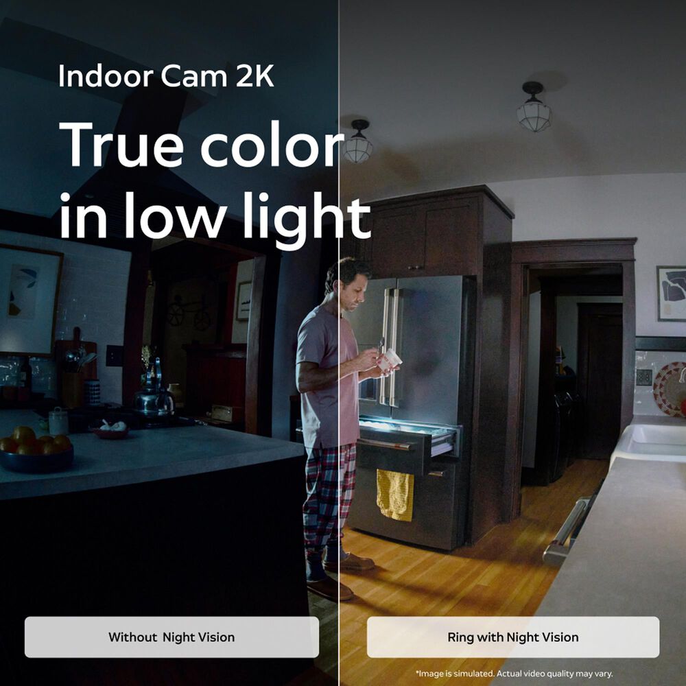 Ring 2K Battery Doorbell and Indoor Cam Plus Bundle in Satin Nickel and White, , large