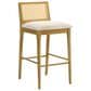 Armen Living Tobias Bar Height Stool in Black, , large
