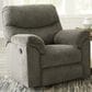 Ashley Alphons Manual Rocker Recliner in Putty, , large