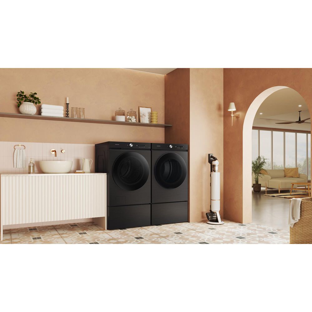 Samsung Bespoke 7.6 Cu. Ft. Front Load Electric Dryer with AI Optimal Dry and Super Speed Dry in Brushed Black, , large