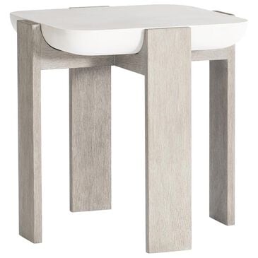 Bernhardt Gooding Side Table in Sand Grey and Flint, , large