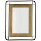 Ashley Beelman Accent Wall Mirror in Black and Brown, , large