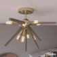 Hunter Jupiter Star Semi-Flush Mount in Alturas Gold, , large