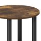 HOMLUX 2-Tier Turn-N-Tube Coffee Table in Amber Pine and Black, , large