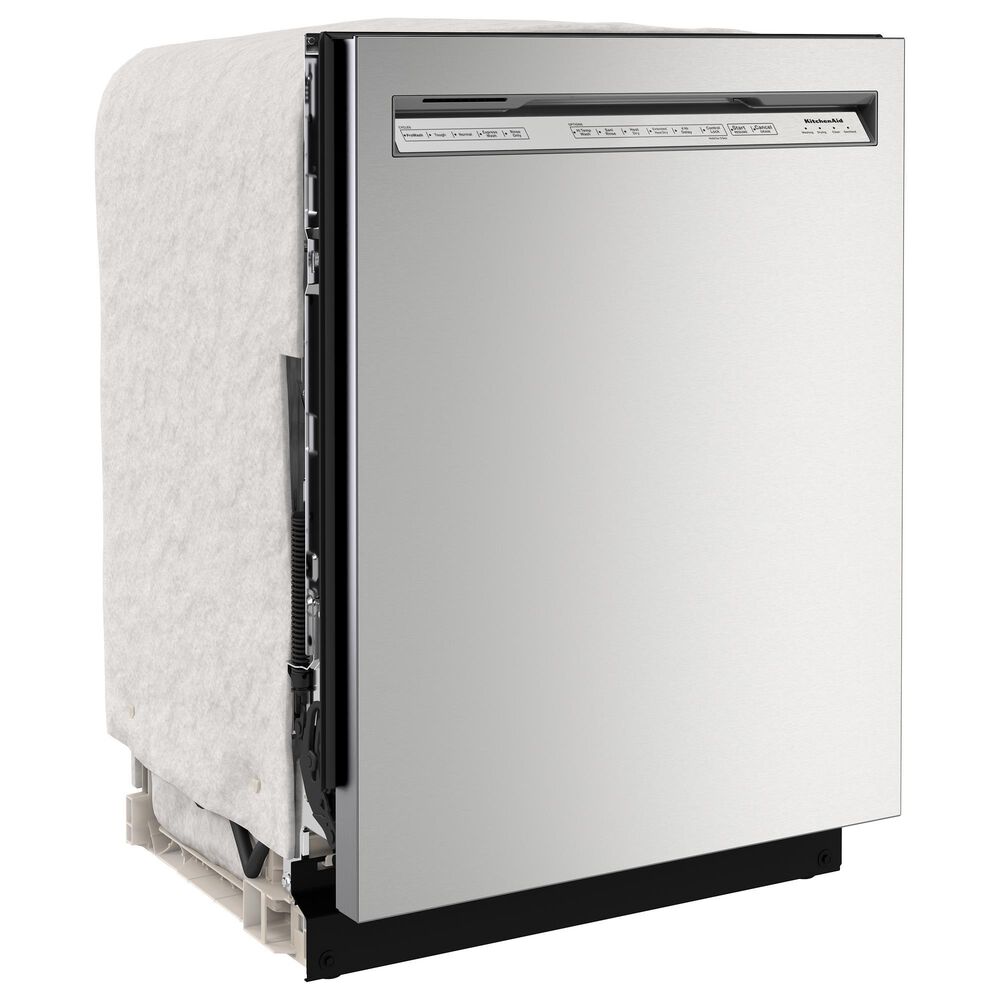 KitchenAid 24&quot; Built In Pocket Handle Dishwasher with Front Control in in Print Shield Stainless, , large