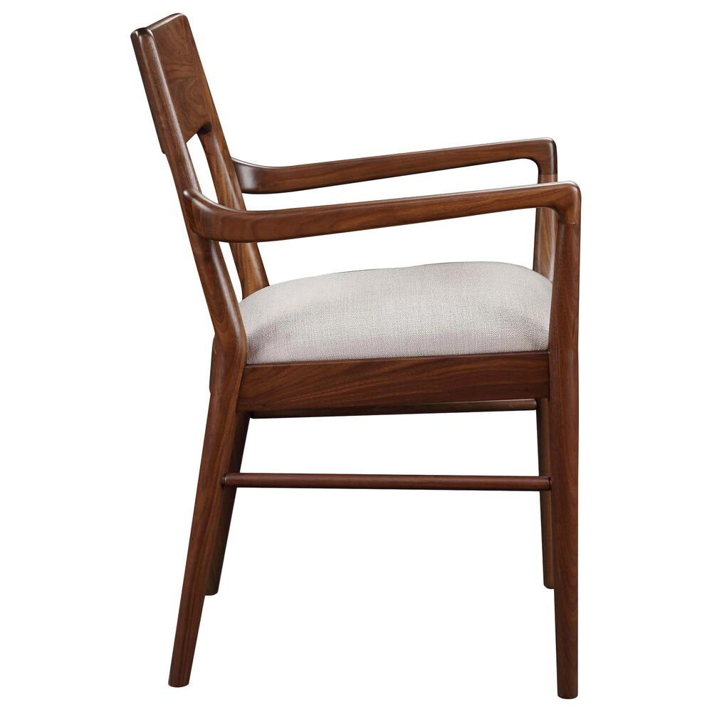 Stickley Furniture Walnut Grove Arm Chair in Warm Brown, , large