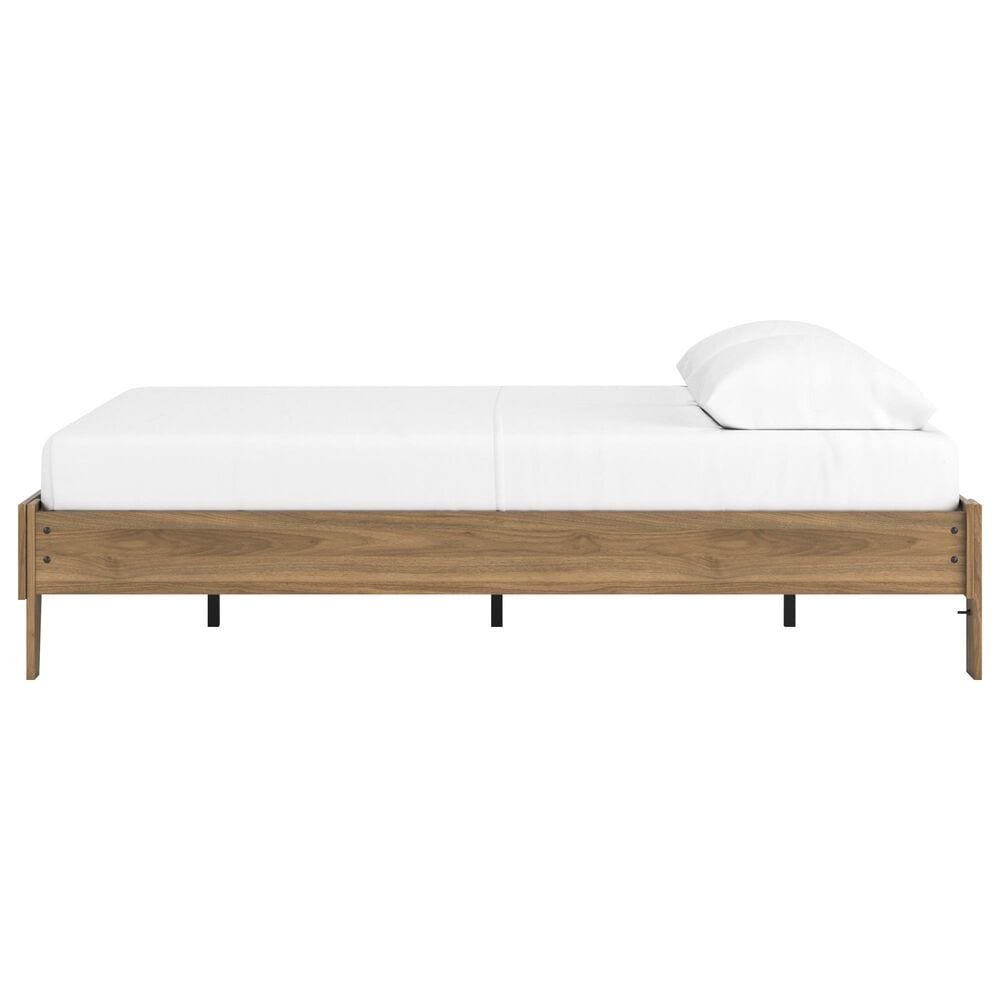 Ashley Deanlow Queen Platform Bed in Honey Brown, , large