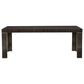 Schnadig Edge Dining Table in Striated Ebony and Lucent Bronze - Table Only, , large