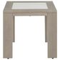 Ashley Kimpton Isle Patio Square End Table in Brown - Table Only, , large