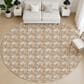 Dalyn Rug Company Soft Essentials Chevron Copper 8" Round Area Rug, , large