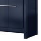 Lexora Home Lafarre 60" Double Bathroom Vanity in Navy Blue with 2 cm White Quartz Top and Rectangular Sinks, , large