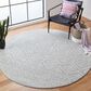 Safavieh Tulum Transitional  6"7" Round Grey and Ivory Area Rug, , large