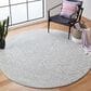 Safavieh Tulum Transitional 6"7" Round Grey and Ivory Area Rug, , large