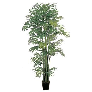 Nearly Natural Inc 7" Areca Artificial Palm Silk Tree in Green, , large