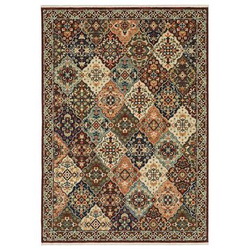 Oriental Weavers Lilihan Floral Trefoil 2" x 3" Red Area Rug, , large