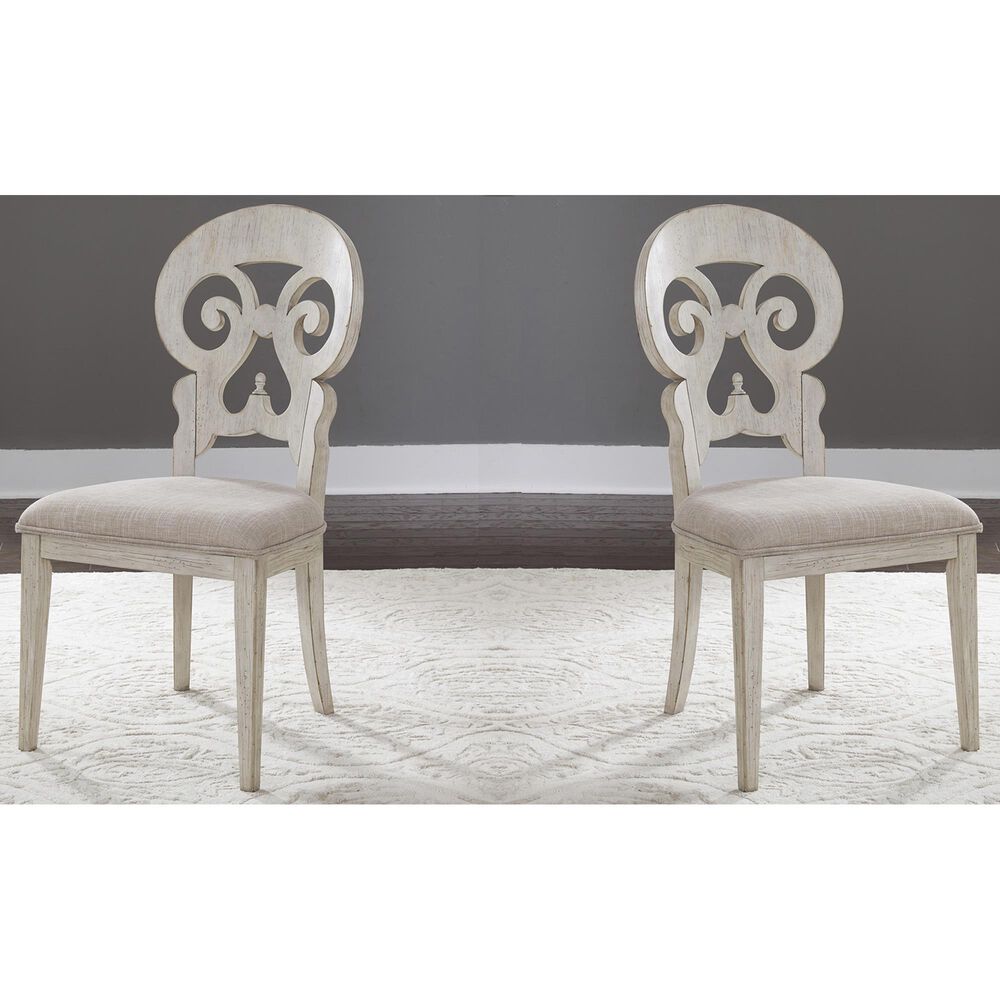 Belle Furnishings Farmhouse Reimagined Side Chair in White (Set of 2), , large