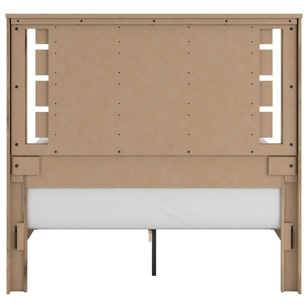 Ashley Brozmont Queen Panel Platform Bed in Natural Brown, , large