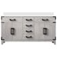 Lexora Home Laurel 60" Double Bathroom Vanity in White Oak with White Quartz Top and Rectangular Sinks, , large
