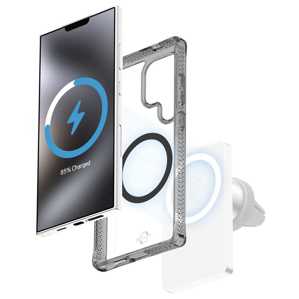 ITSkins Hybrid R Clear Magsafe Case for Samsung Galaxy S25 Ultra in Smoke, , large