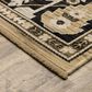 Oriental Weavers Acacia ACA12 Tan and Black 9"10" x 12"10" Area Rug, , large