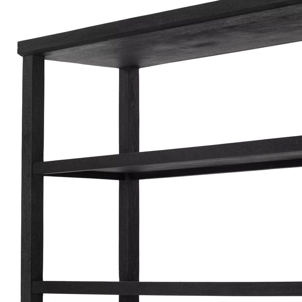 Four Hands Maya Woodmore 5-Shelf Bookcase in Dark Totem, , large
