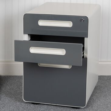 Flash Furniture 3-Drawer Mobile File in Gray, , large