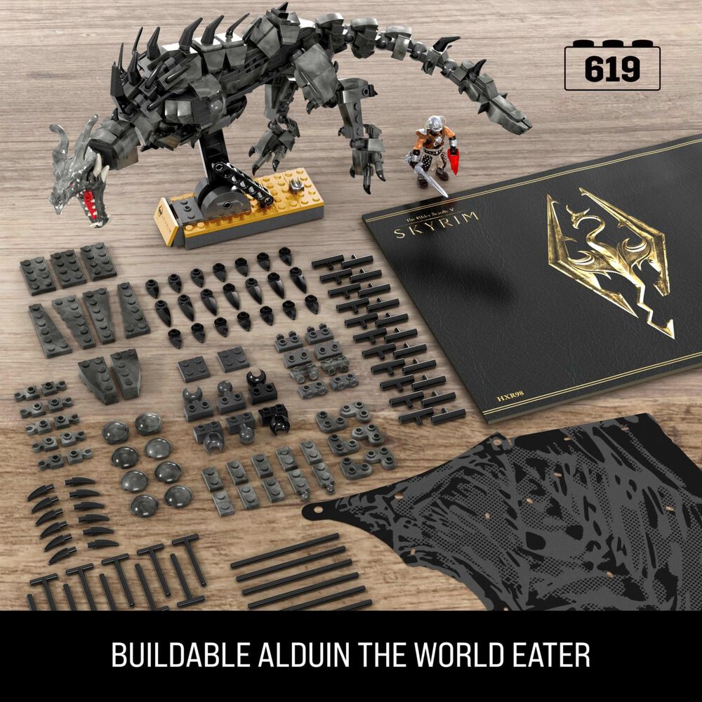 Mattel Skyrim Alduin The World Waster Building Set in Multicolor, , large