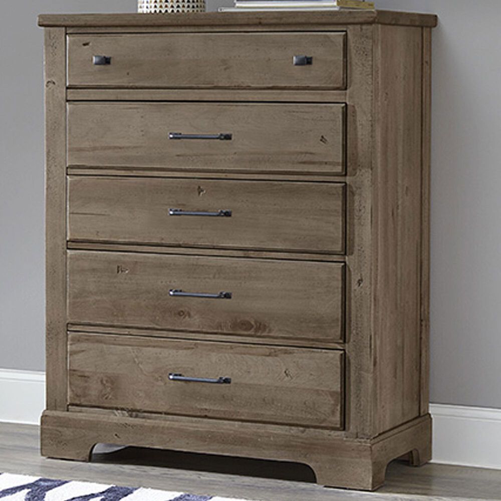 Viceray Collections Cool Rustic 5-Drawer Chest in Stone Grey, , large