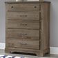 Viceray Collections Cool Rustic 5-Drawer Chest in Stone Grey, , large