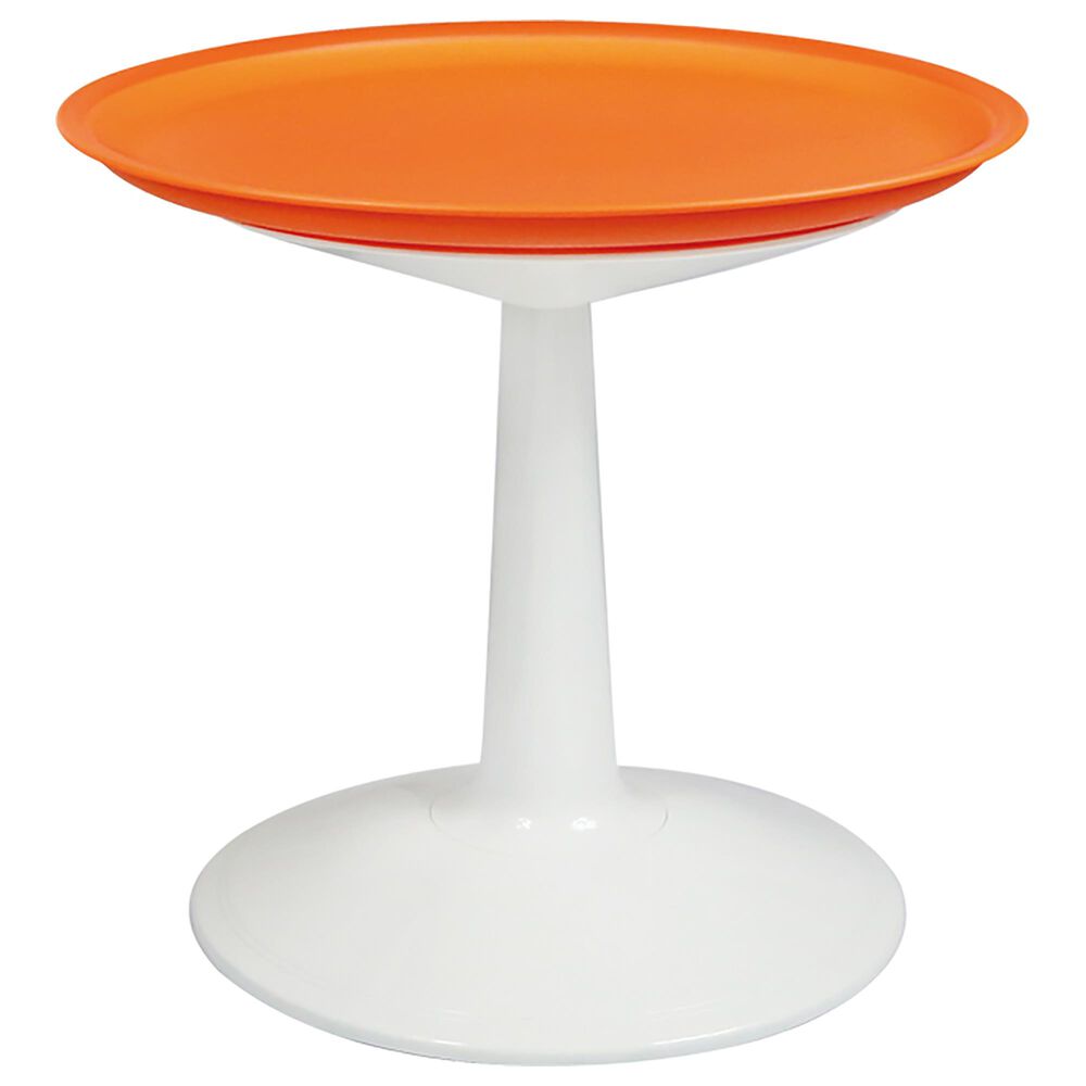 Lagoon Furniture Sprout Round Side Table in Orange, , large